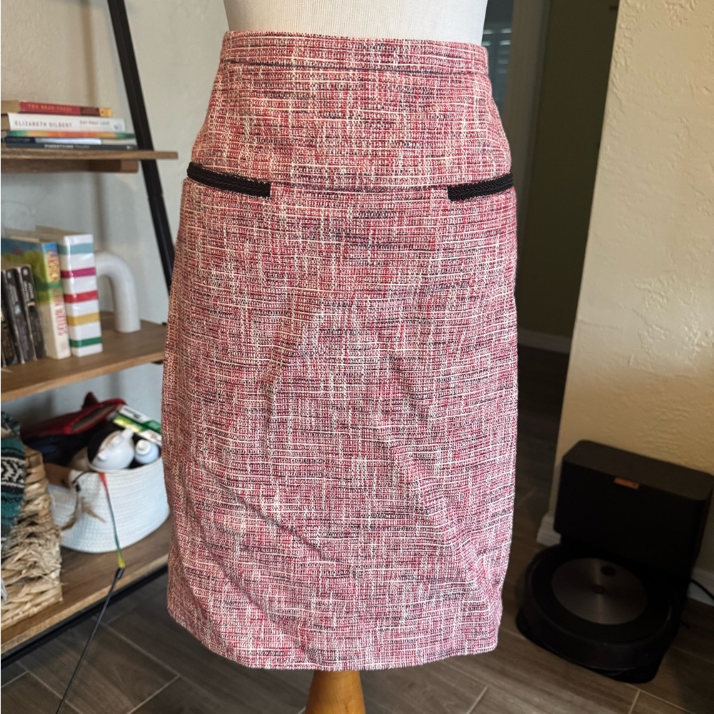 Brooks Brothers Pink Tweed Skirt - Sz 8